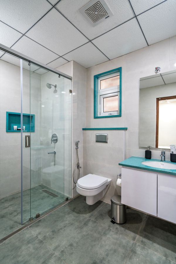 SKYLA_Serviced Apartments & Suites_Hitech City_ One Bedroom Suite Bathroom.jpg